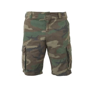 Pantalones Cortos de Carga Rothco 2140 Woodland Camo Vintage Paracaidista - Imagen 1 de 1
