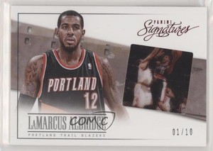 2013-14 Panini Signatures Film Red /10 LaMarcus Aldridge #58