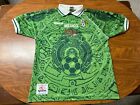 MAILLOT HOMME D'OCCASION VINTAGE ANNÉES 90 GARCIS MEXICO INTERNATIONAL FOOTBALL ÉQUIPE TAILLE LARGE