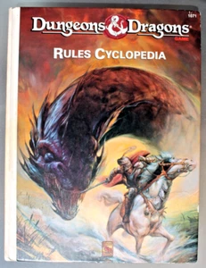 Dungeons & Dragons Rules Cyclopedia TSR AD&D Authentic Hardcover 1071 Hardcover - Picture 1 of 3