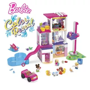 Mega Barbie Color Reveal Building Toys Dreamhouse with 30+ Surprises, & More - Picture 1 of 9