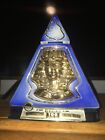 Jim Beam Indianapolis Indiana 1970 Imperial Session Blue Pyramid Decanter Bottle