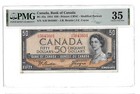 Vf 35 Pmg 50 Dollars 1954 Canada Banknote # 42a