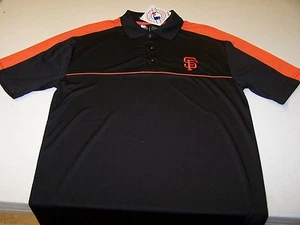 San Francisco Giants Black Polo Shirt TX3 Cool Mens Small New With Tags - Picture 1 of 3