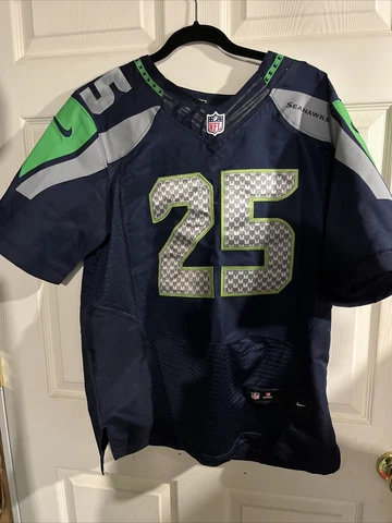 Nike Richard Sherman Seattle Seahawks #25 NFL Jersey - Mens M (21in x 30in) Cover