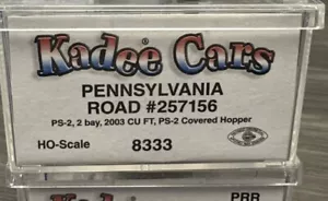 Kadee Cars HO RTR #8333 PS-2 2-Bay 2003 Cu Ft Covered Hopper PRR #257156NIB - Picture 1 of 5