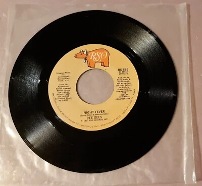 Bee Gees Night Fever/Down The Road by RSO Records 45rpm 7" Vinyl - Image 1 of 2