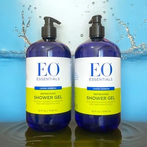 2er-Pack EO Essentials ~ Zitrone Eisenkraut erfrischendes Duschgel je 32 flüssige Unzen - Bild 1 von 2