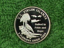 Estados Unidos 25 Centavos 2009S Prueba Virgin Islas
