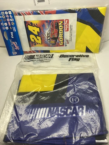 2 Vintage Jeff Gordon Flags New Unopened Cover