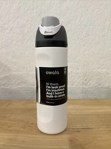 Owala FreeSip Stainless Steel Bottle 24fl oz Color: Sleek White *NO STRAW* - Picture 1 of 9