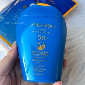 Protector solar Shiseido Ultimate SPF50+ rostro cuerpo tamaño completo 150 ml~nuevo - Imagen 1 de 5