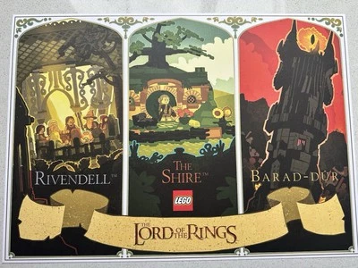LEGO Lord of the Rings Poster 2025 New SHIPS FREE - Image 1 of 2