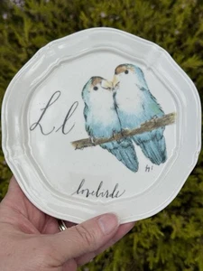 ANTHROPOLOGIE LINEA CARTA DIVA PYARI 6.5" DESSERT CHEESE APP PLATE - Picture 1 of 3