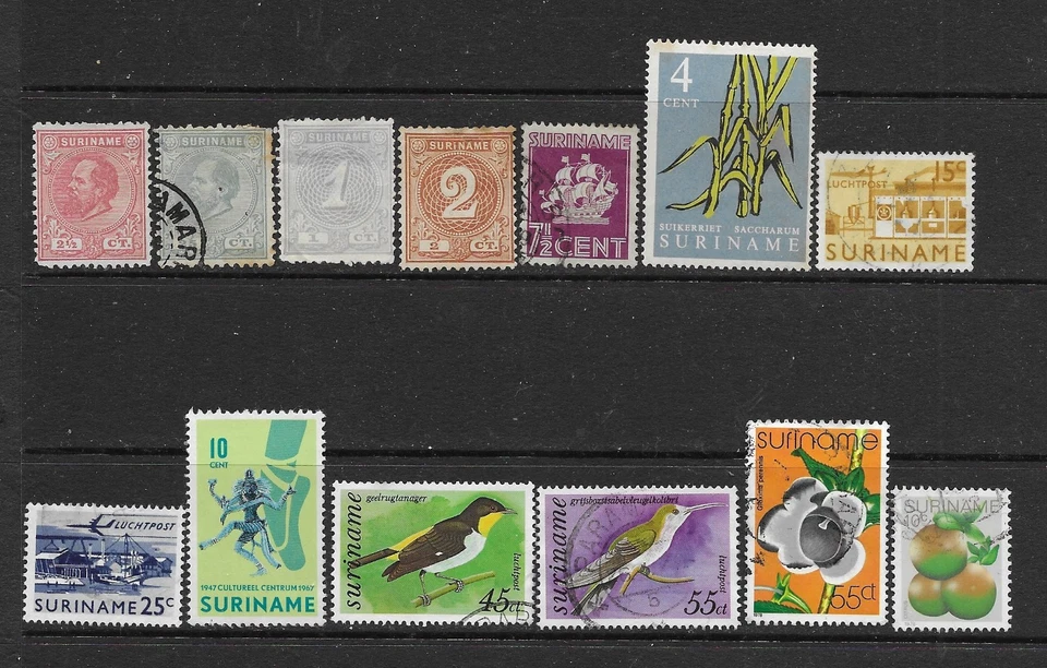 13 sellos de Surinam (G204) Foto 1 de 1