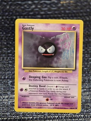 Pokémon Card Gastly 50/102 Base Set Unlimited WOTC Vintage NM Near Mint - Image 1 of 2