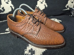 Loakes Brothers Formal Shoes Camel Grain Derbys UK Size 7 Made in England - Picture 1 of 6