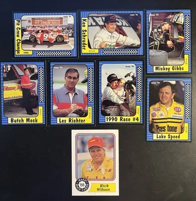 8 tarjetas coleccionables NASCAR MAXX vintage 1988, 91 #24, 25, 50, 68, 83, 102, 125, 175 Foto 1 de 2