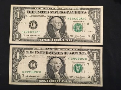 2013 $1 Same Ser/ Double Year, Cir/ Lot of 2 - Image 1 of 2