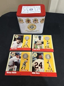 Legends Of Baseball 500 Home Run Club .999 Silver 12 Coin & Card Tin Set HOF - Picture 1 of 12