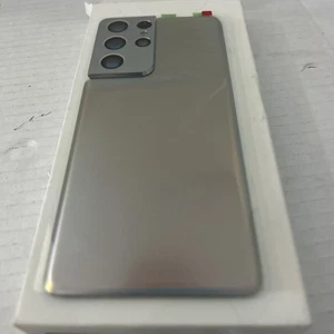 Cubierta trasera de cristal de repuesto para Samsung Galaxy S21 Ultra con lente de cámara - Imagen 1 de 2