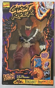 Vengeance Ghost Rider - Toy Biz Deluxe Edition Flame Glow New - Picture 1 of 5