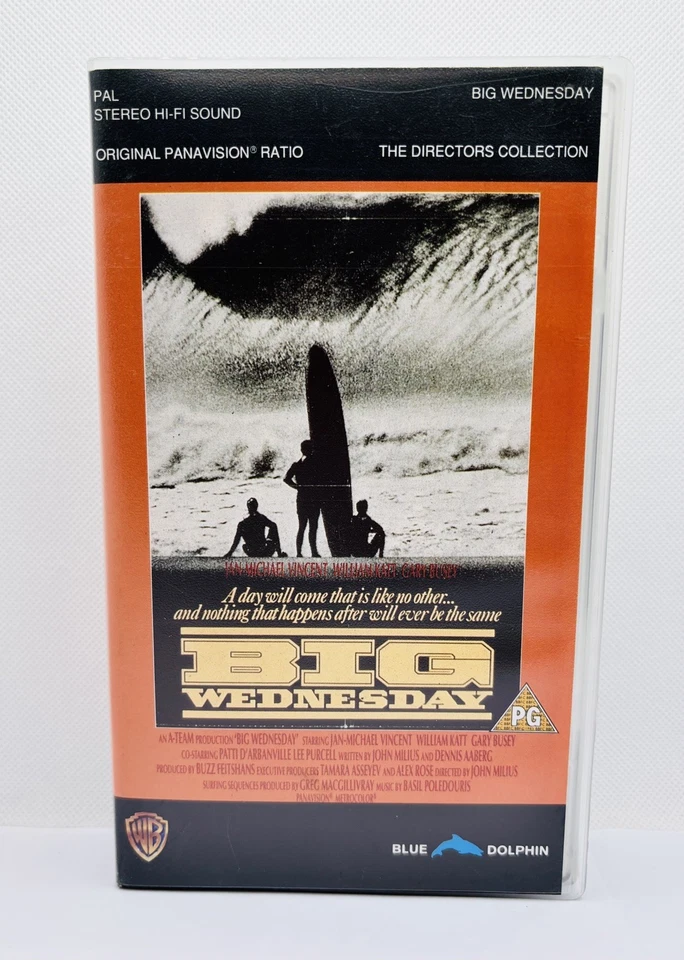Big Wednesday Video VHS Surf Surfing Film Tartan VideoCert PG 1992  - Image 1 of 4