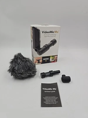 Rode VideoMic Me Directional Microphone 3.5mm Adjust Mounting Furry Wind Shield - Image 1 of 4