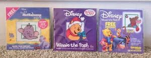 Set Of 3 Pooh Character- Cross Stitch Picture Kits- Complete -NEW - Picture 1 of 5