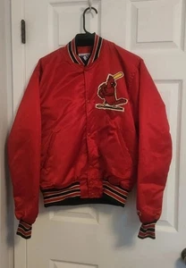 Vintage St. Louis Cardinals Jacket Starter Satin Bomber MLB USA Medium - Picture 1 of 20