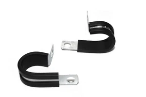 1" Aluminum Line Clamps One Hole Strap Insulated Rubber Insert 10 Pack - Picture 1 of 8