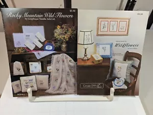 Lot of 2 - Wildflowers Cross Stitch Patterns - Picture 1 of 7
