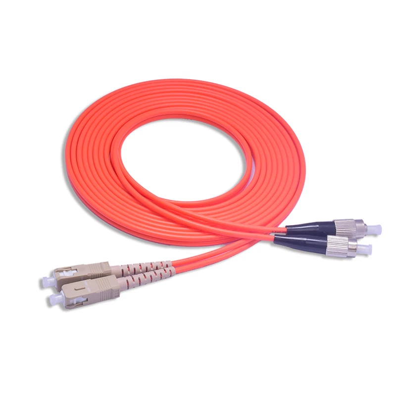 30m Multi-mode Duplex Fiber Optic Cable -SC to FC - Image 1 of 1