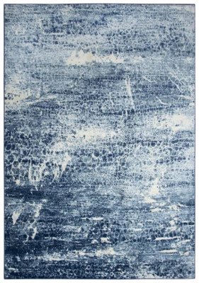 Rizzy Rugs Blue Faded Distressed Vintage Contemporary Area Rug Solid EN7262 - Image 1 of 4