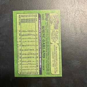 b15 1982 topps #446 Wayne Garland, Cleveland Indian’s - Picture 1 of 2
