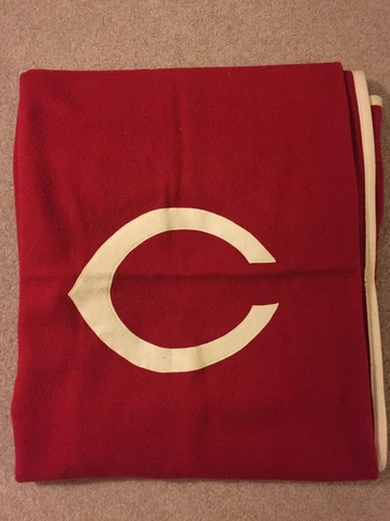 Cincinnati Reds Vintage Wool Blanket Cover