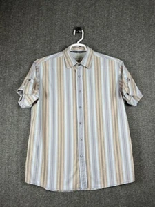 Blue Harbour Vintage Jeans Brand Marks & Spencer Medium Cotton Striped Shirt - Picture 1 of 7
