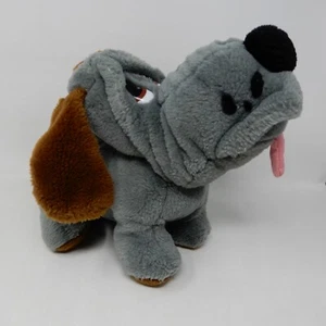 Vintage 1986 Animal Playthings Inc Dog Puppy Kennel Club Grey Plush Soft Toy - Picture 1 of 16