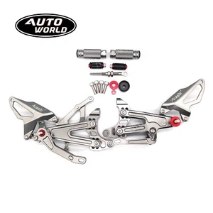 For Ducati Panigale V4 S R 2018-2021 19 Adjustable Racing Footrest Rearset Pegs - Foto 1 di 11