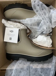 UGG Droplet Rain Boot Waterproof 1130831 Taupe Size 9 Womens - Picture 1 of 6