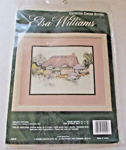 Elsa Williams English Cottage Counted Cross Stitch Kit NEW Complete Kit