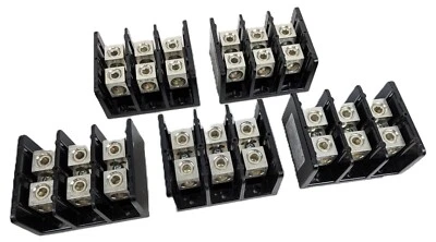 5 Marathon 1433126 Power Terminal Block with Barriers 3 Position 600V 310A NEW - Image 1 of 4