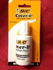 BIC Cover-it White Out correction fluid liquid paper 0.7oz Each -Brand New