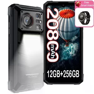 HOTWAV W11 Rugged Smartphone 20800mAh 256GB 64MP+24MP Night Vision Cell Phones - Picture 1 of 16