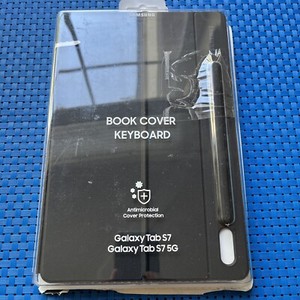 Samsung Tablet Book Cover Keyboard Folio Case for Samsung Galaxy Tab S7 - Black