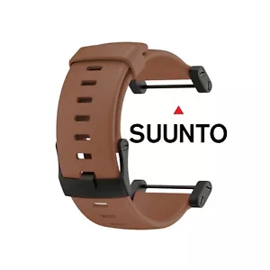 New 24mm SUUNTO Core Rubber Strap Coffee Brown Diver Watch Band PVD Adapter Set - Picture 1 of 1