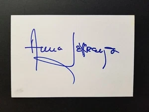 Anne Jefferies General Hospital Signed 4x6 Index Card - Picture 1 of 1