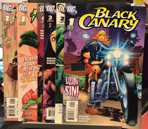 6 COMIC LOT BLACK CANARY #1-4 + WEDDING PLANNER + WEDDING SPECIAL DC 2007 - Picture 1 of 7