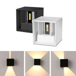 Modern 7W LED Wall Light Up Down Cube Indoor Outdoor Sconce Lighting Lamp LTW AU - Picture 1 of 12