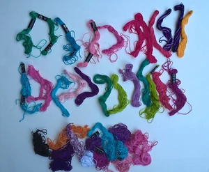 Cordón artesanal de algodón lazos e hilos 24 cuanjos 10 yardas Ea + 12 extras bonitos colores NUEVO - Imagen 1 de 7